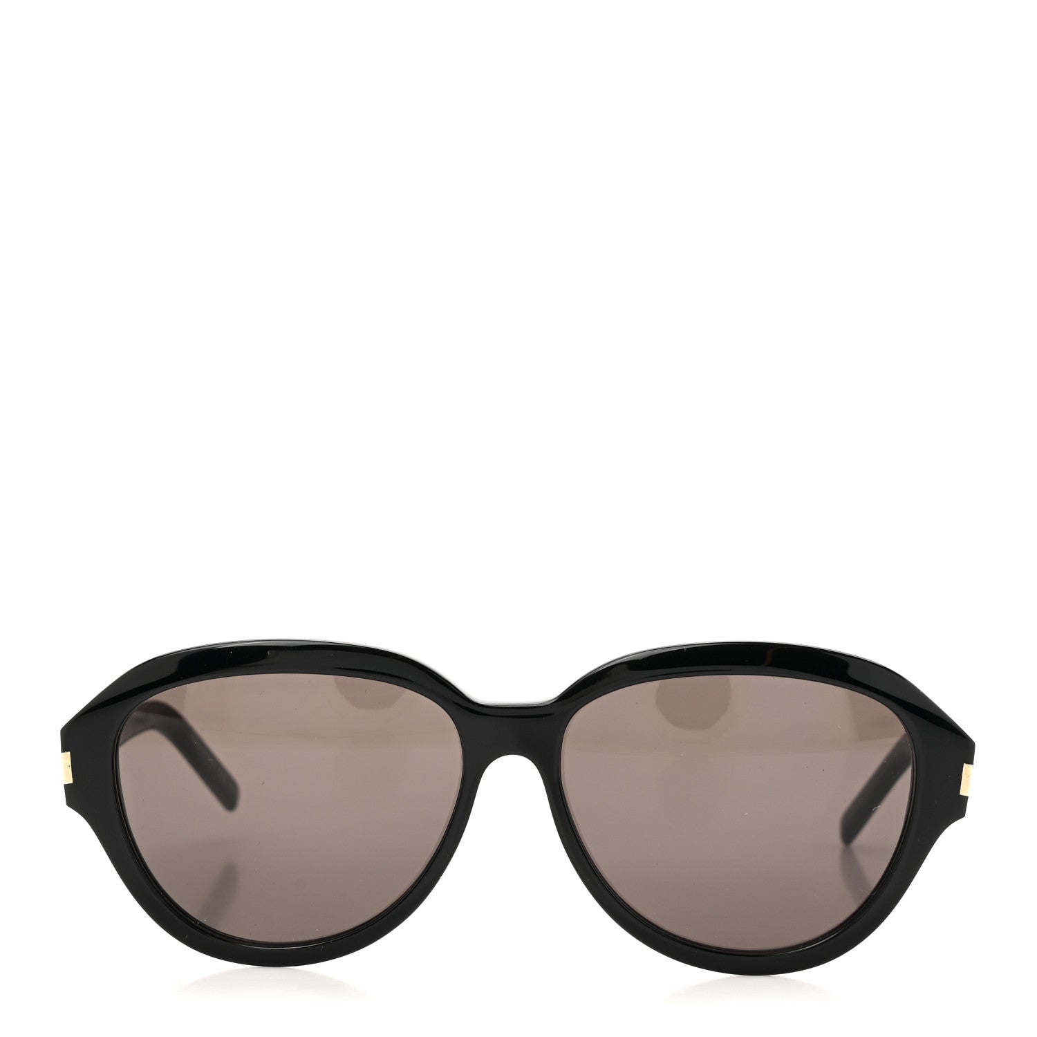 Saint Laurent Acetate Round Sunglasses SL400 Black 2 of 7
