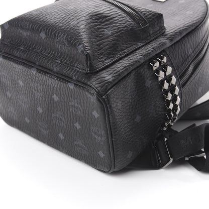 MCM Visetos Small Side Stud Stark Backpack Black 8 of 8