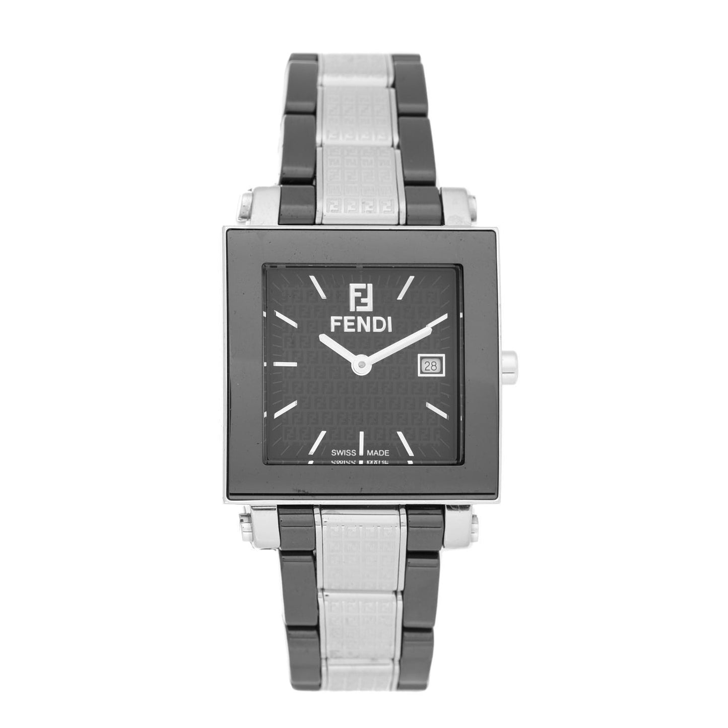 Stainless Steel Ceramic 30mm Orologi Quartz Watch Black