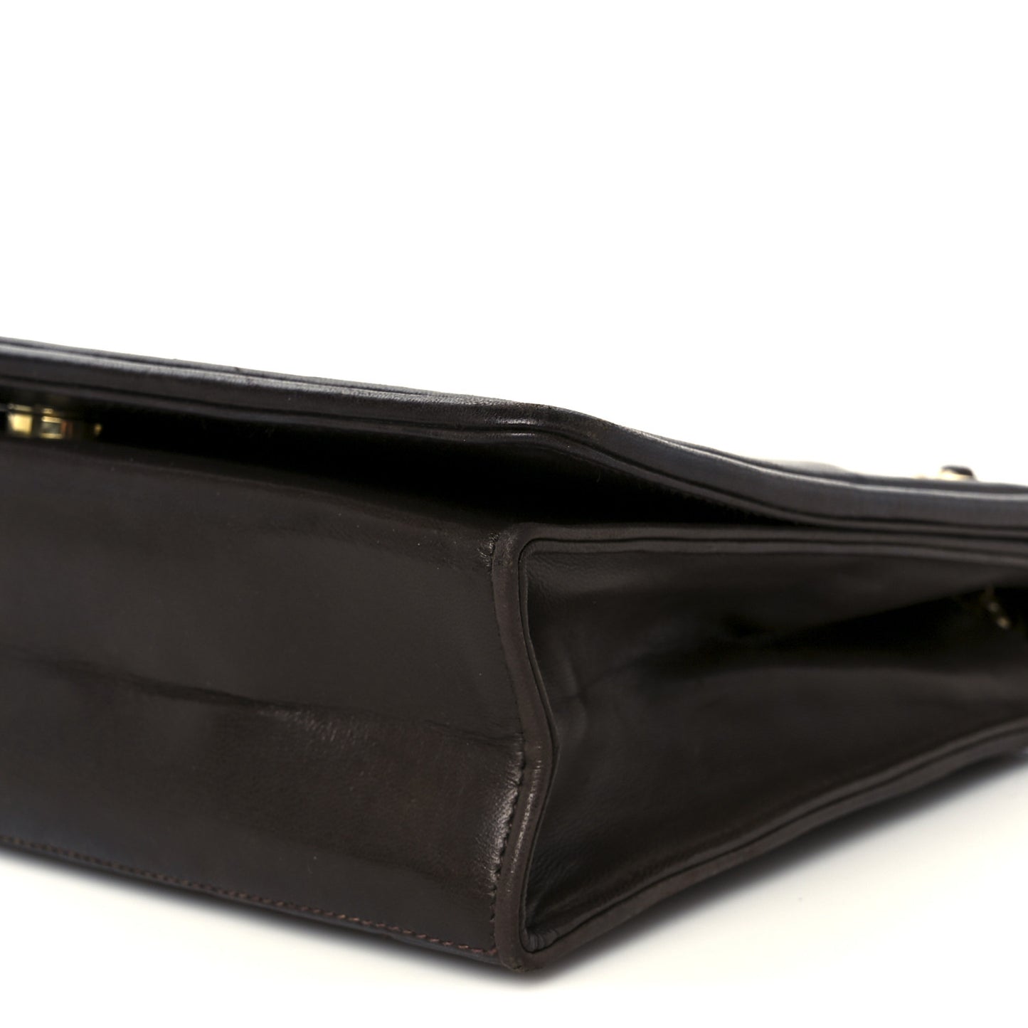 Lambskin Quilted Timeless CC Single Flap Brown