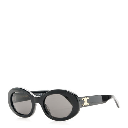 Celine Acetate Triomphe 01 Sunglasses CL 40194U Black 1 of 9