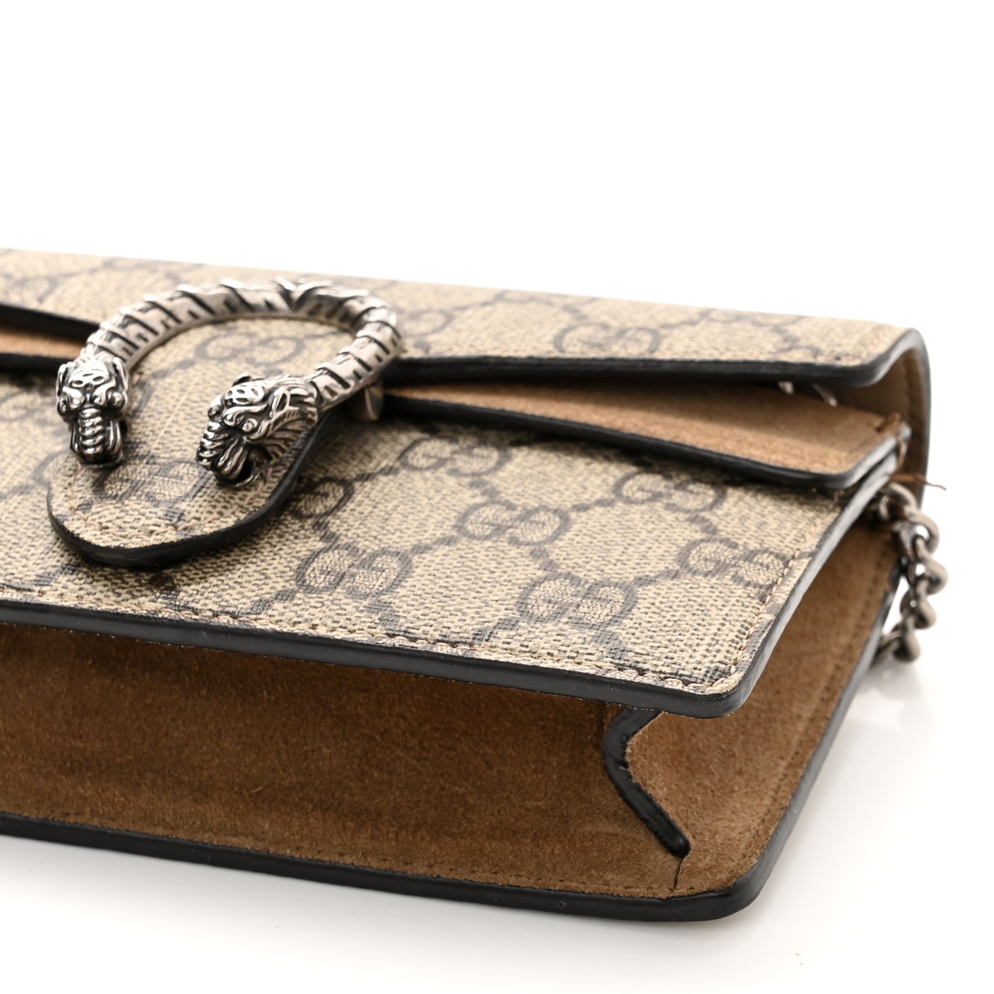 GG Supreme Monogram Super Mini Dionysus Shoulder Bag Taupe