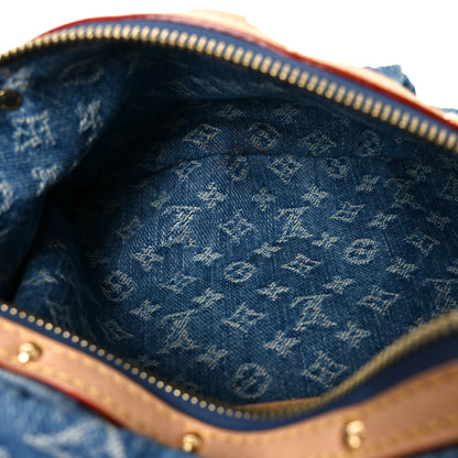 Louis Vuitton Monogram Denim High Rise Bumbag Blue 4 of 8