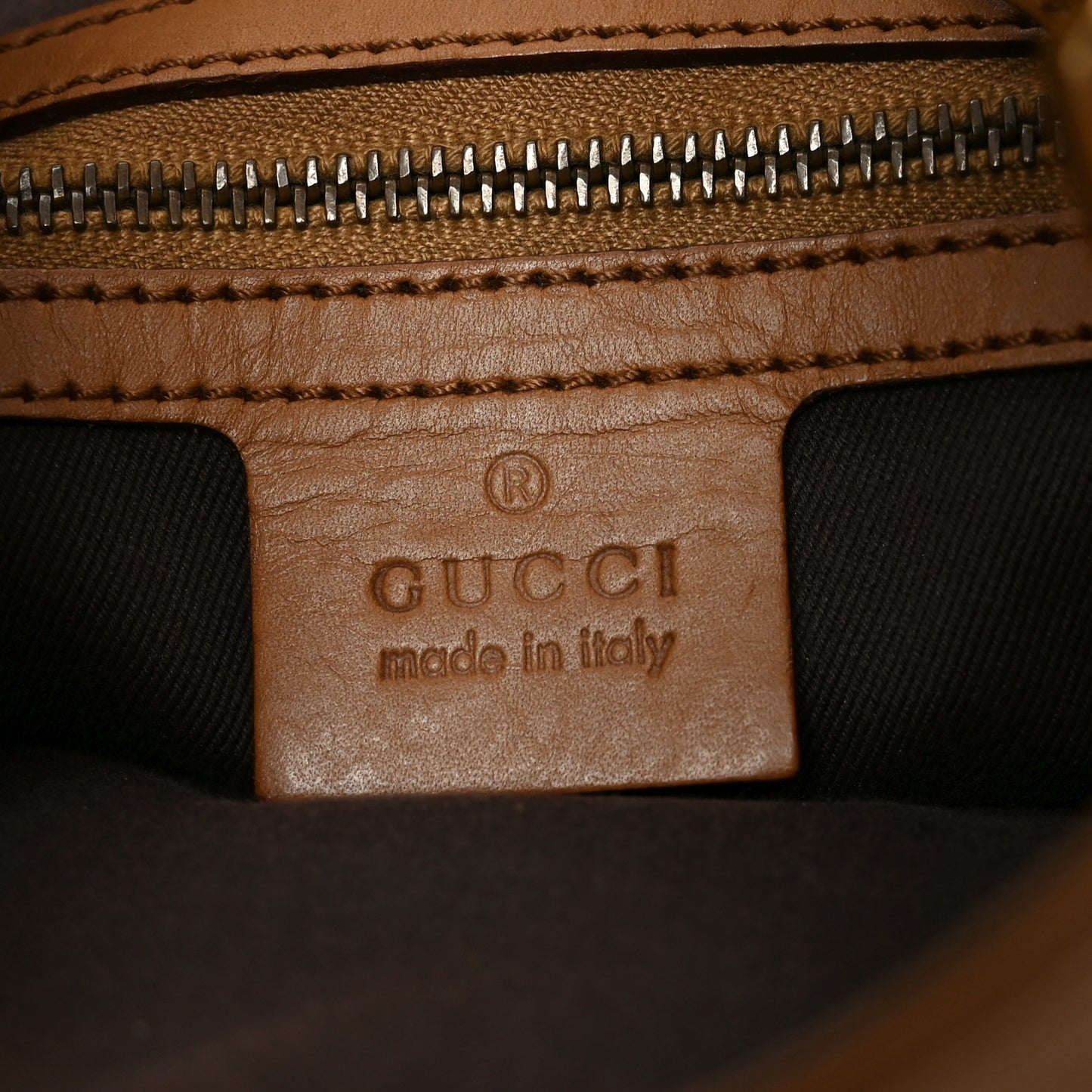 Calfskin Piston Lock Jackie O Hobo Tan
