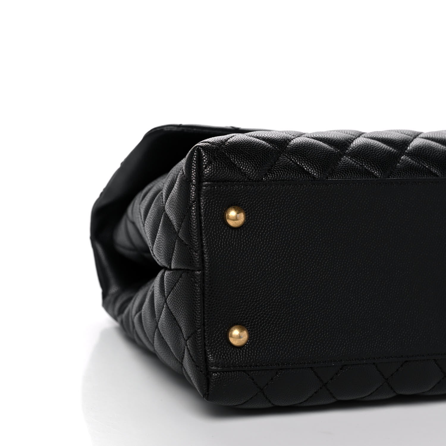Chanel Caviar Quilted Medium Coco Handle Flap Black 9 of 11
