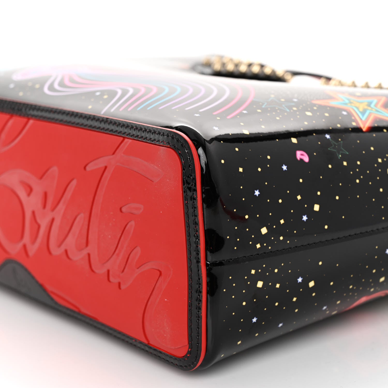 Christian Louboutin Patent Calfskin Small Starlight Cabata Tote Multicolor 8 of 8