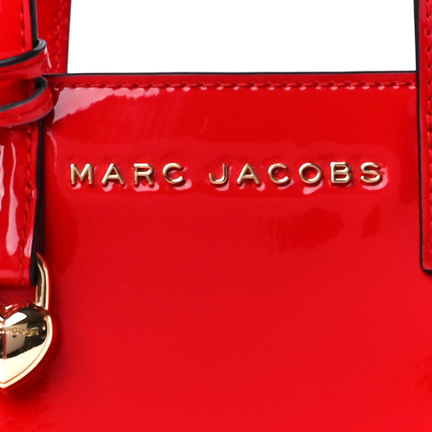 Patent Calfskin Mini Grind Tote Valiant Poppy