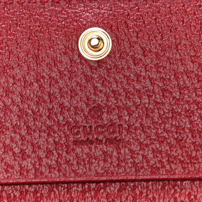 Gucci GG Supreme Monogram Flora Web Ophidia Card Case Red 6 of 11