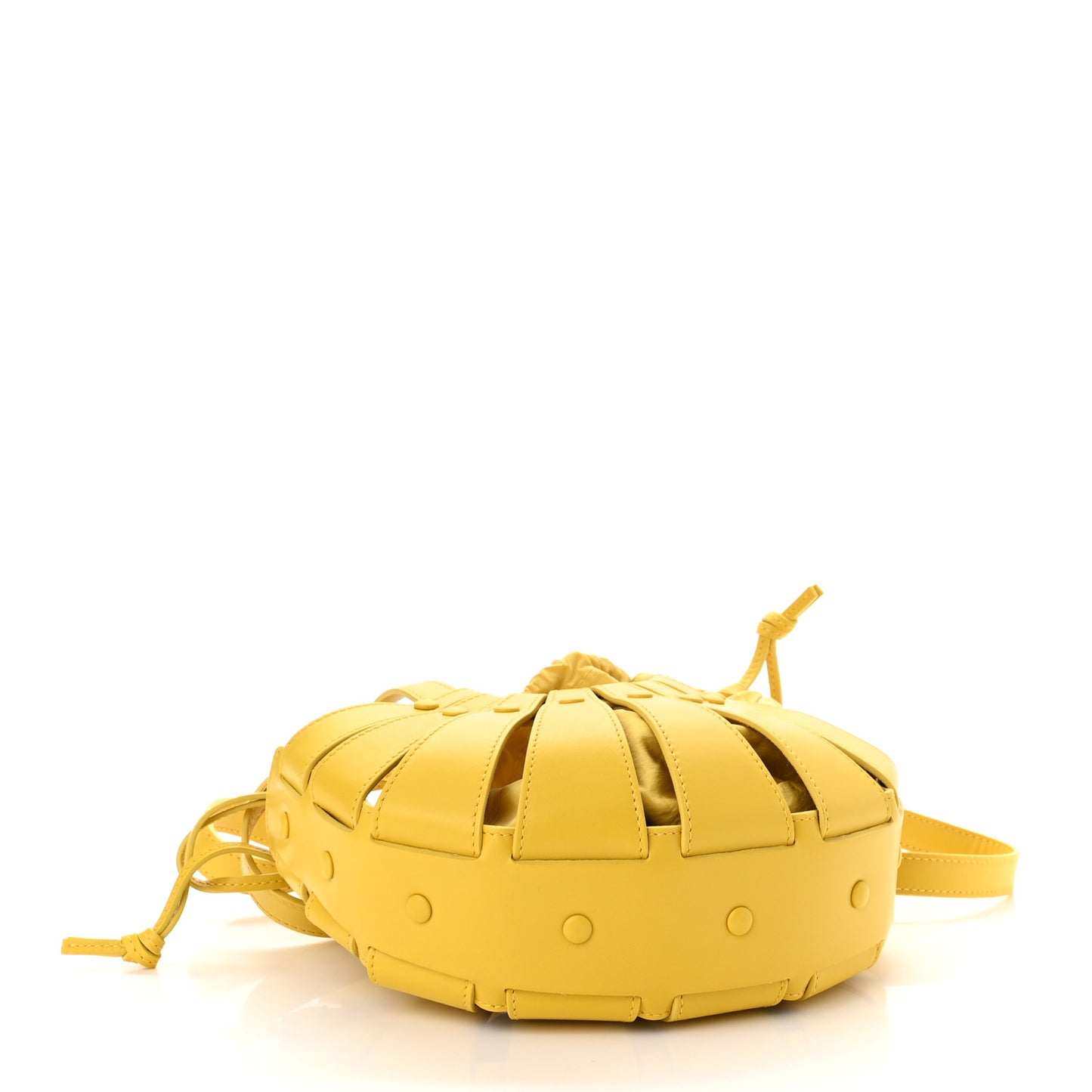 French Calfskin Small Shell Bag Yellow