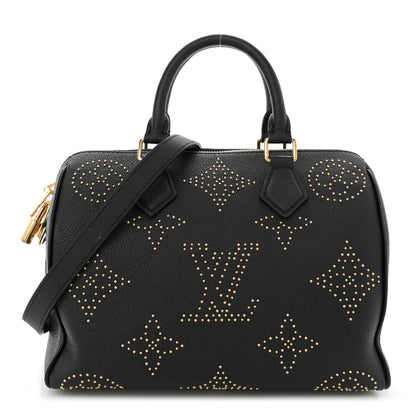 Louis Vuitton Empreinte Monogram Giant Studded Speedy Bandouliere 25 Black 1 of 11