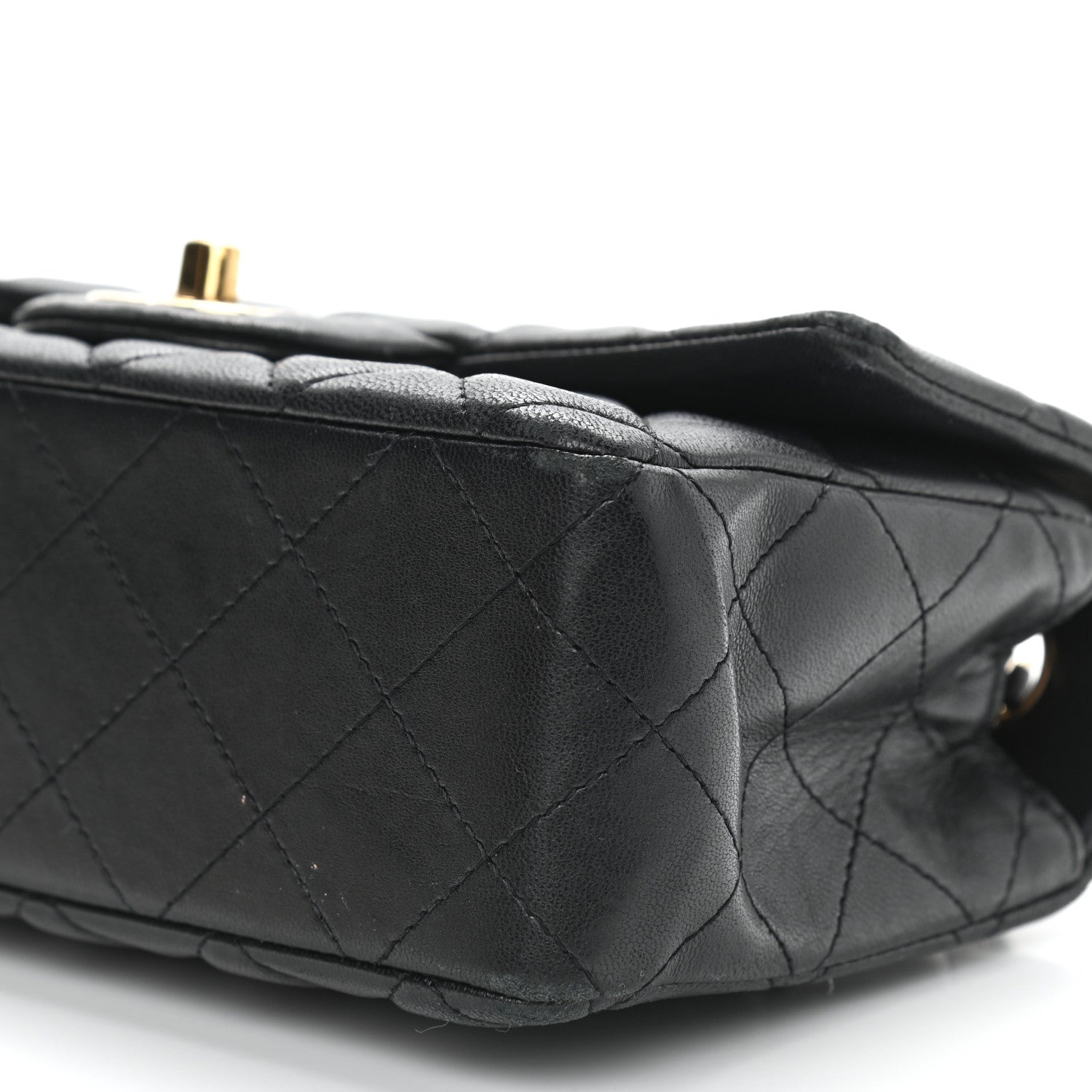 Chanel Lambskin Quilted Mini Rectangular Flap Black 6 of 13