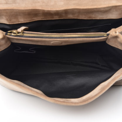 Lanvin Lizard Effect Suede Miss Sartorial Shoulder Bag Black White 5 of 16
