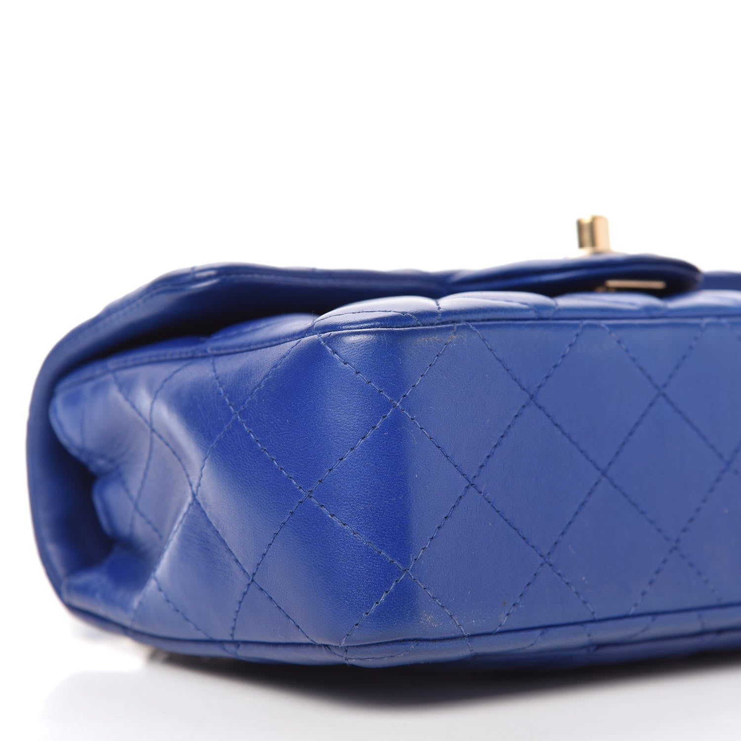 Chanel Lambskin Quilted Mini Rectangular Flap Royal Blue 6 of 13