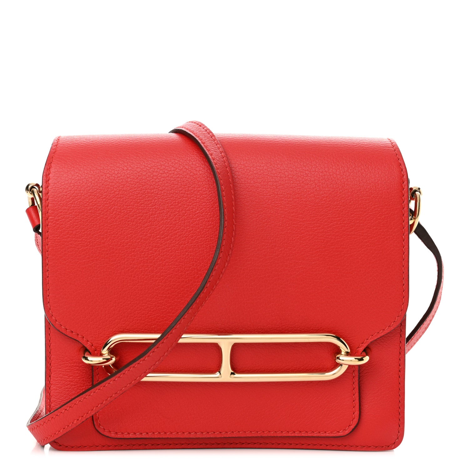 Hermes Evercolor Mini Sac Roulis Rouge De Coeur 1 of 15