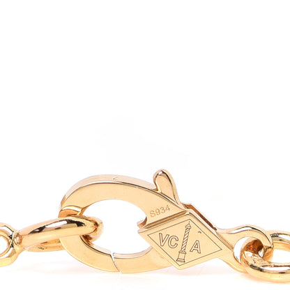 Van Cleef & Arpels 18K Yellow Gold Grey Mother of Pearl Black Onyx 5 Motifs Magic Alhambra Bracelet 4 of 6