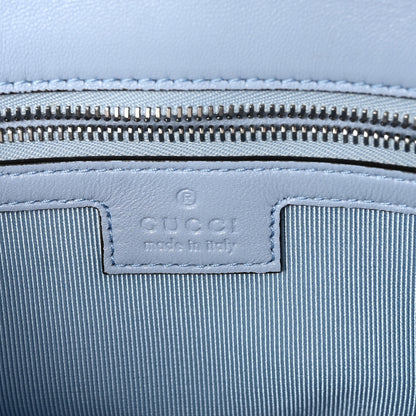 Gucci Calfskin Matelasse Medium GG Marmont Shoulder Bag Light Blue 6 of 10