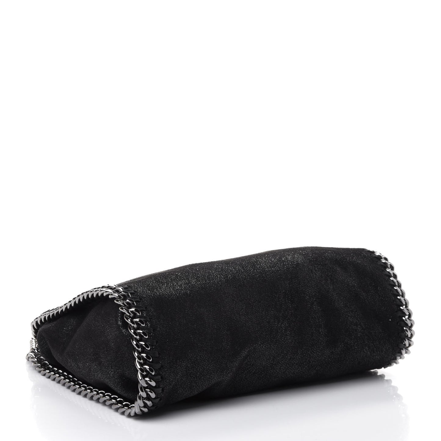 Shaggy Deer Mini Falabella Fold Over Tote Black