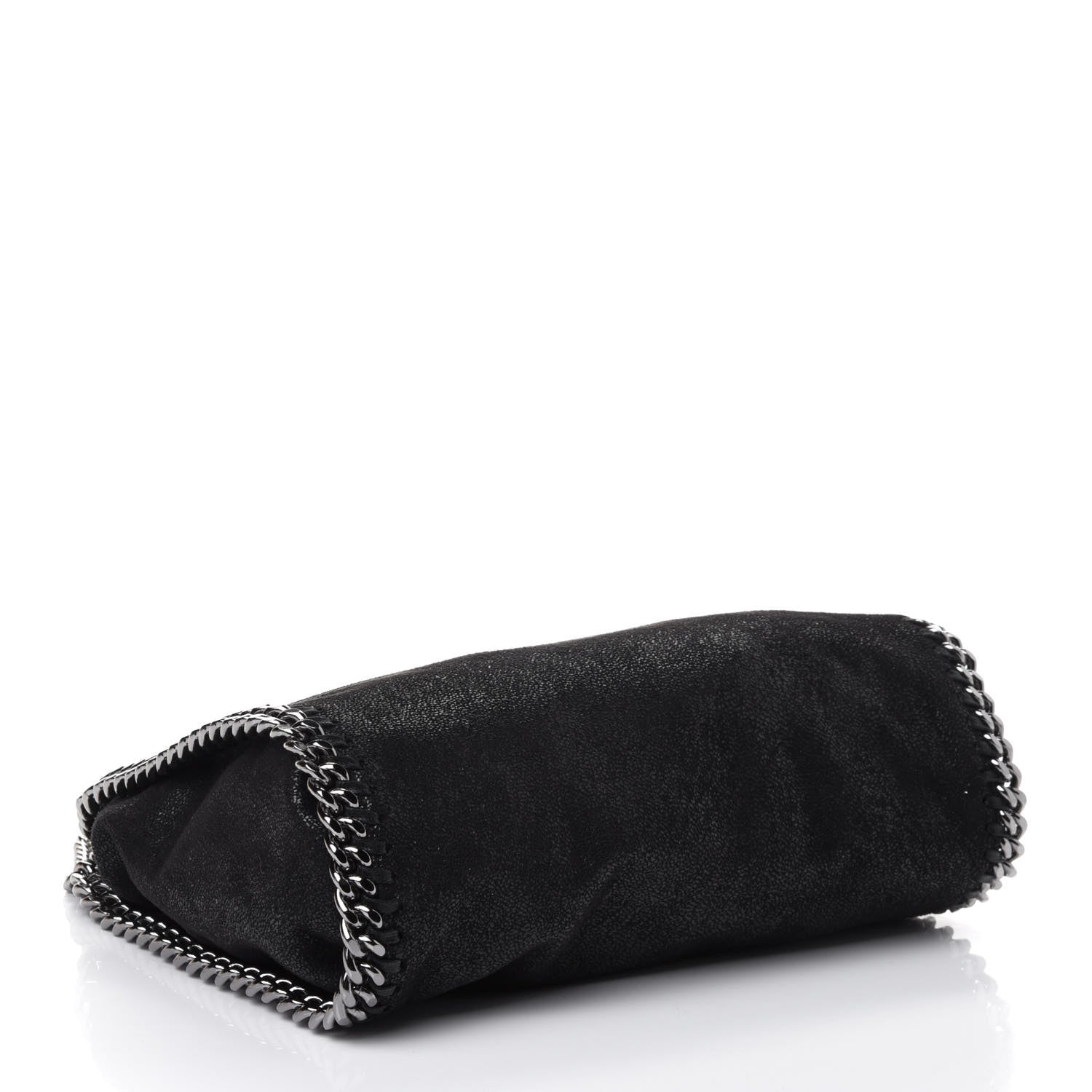 Stella McCartney Shaggy Deer Mini Falabella Fold Over Tote Black 3 of 4