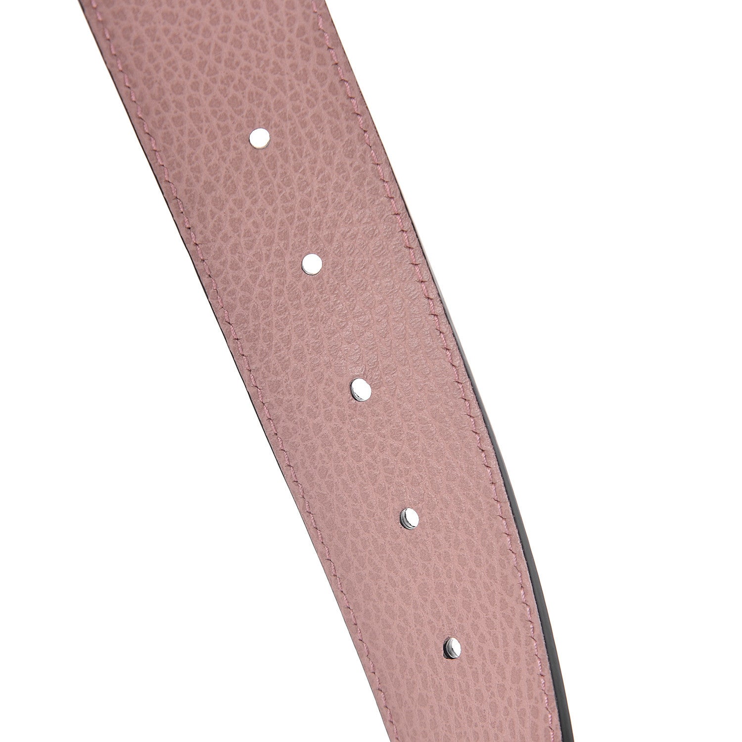 Gucci Calfskin 1973 Reversible Belt 80 32 Black Pink 3 of 5