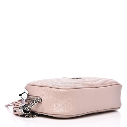 Saint Laurent Grain De Poudre Matelasse Monogram Mini Lou Camera Bag Marble Pink 3 of 9