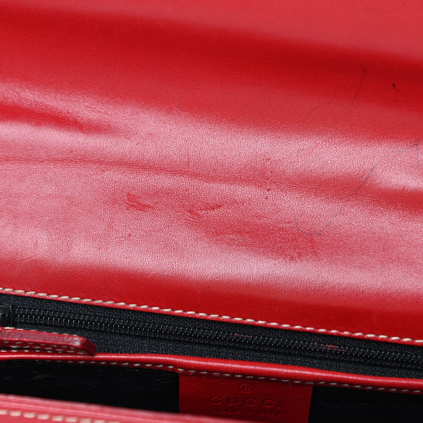 Calfskin Shoulder Bag Red