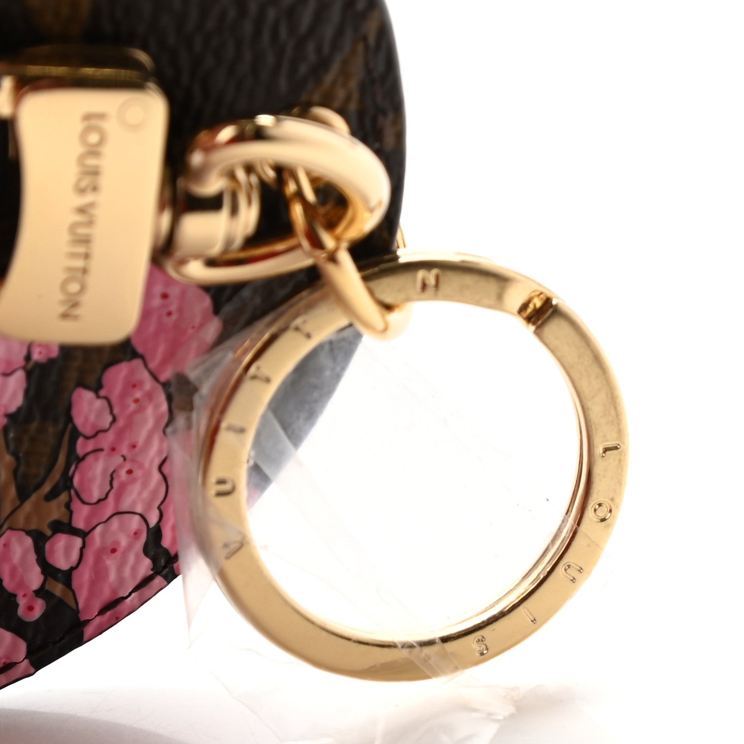 Louis Vuitton Monogram 2021 Christmas Animation Japanese Garden Bag Charm Key Ring Wisteria Pink 5 of 5