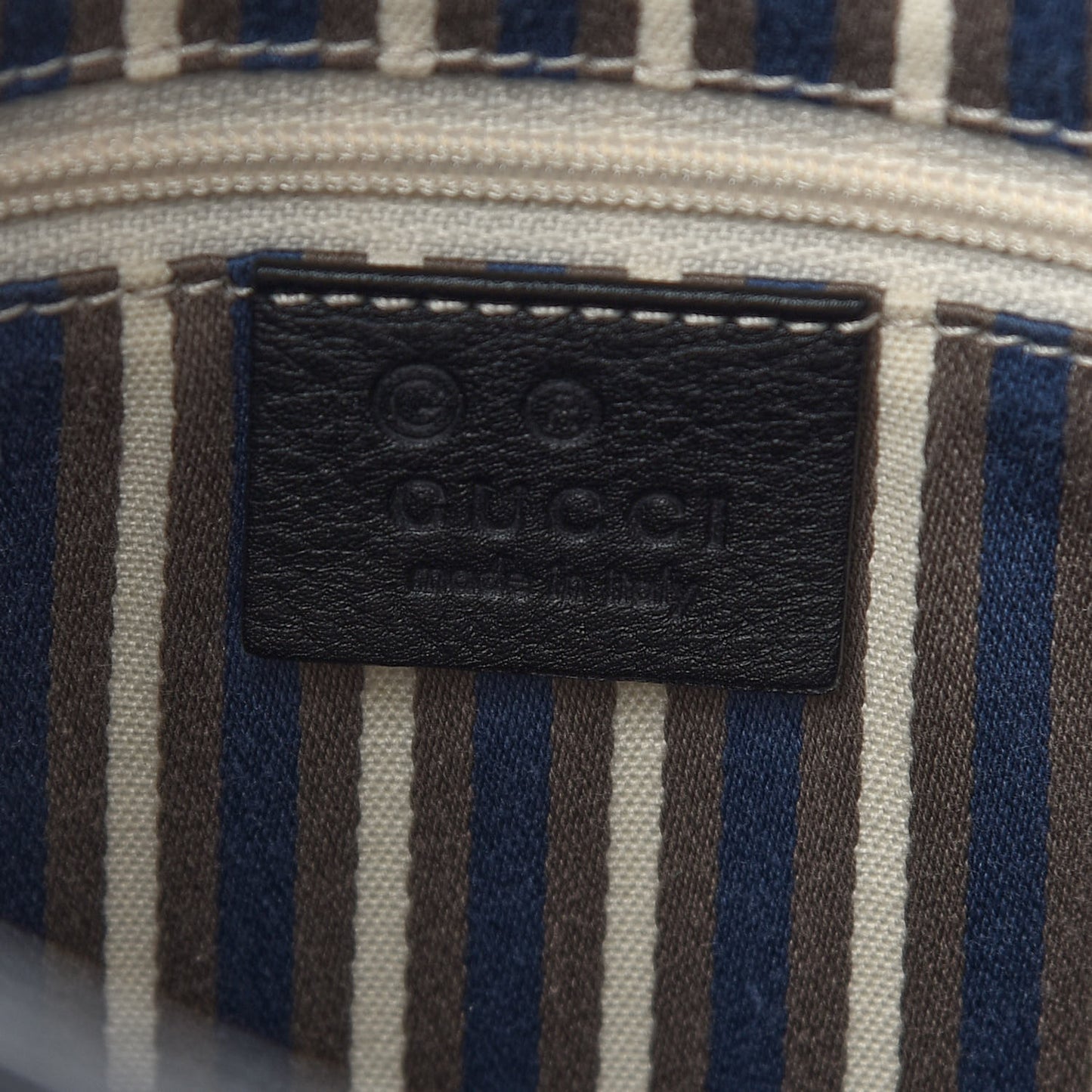 Nylon Monogram Signature Hobo Shoulder Bag Navy
