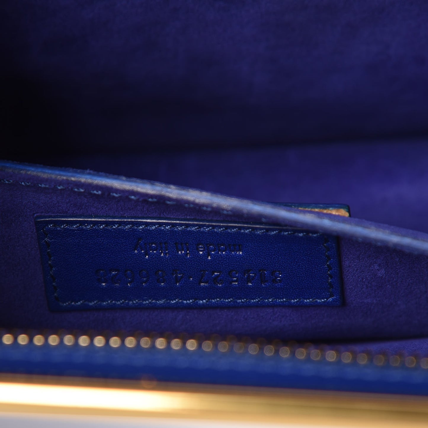 Calfskin Lutetia Clutch Royal Blue