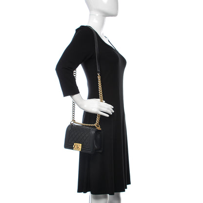 Chanel Lambskin Quilted Small Boy Flap Black 2 of 13