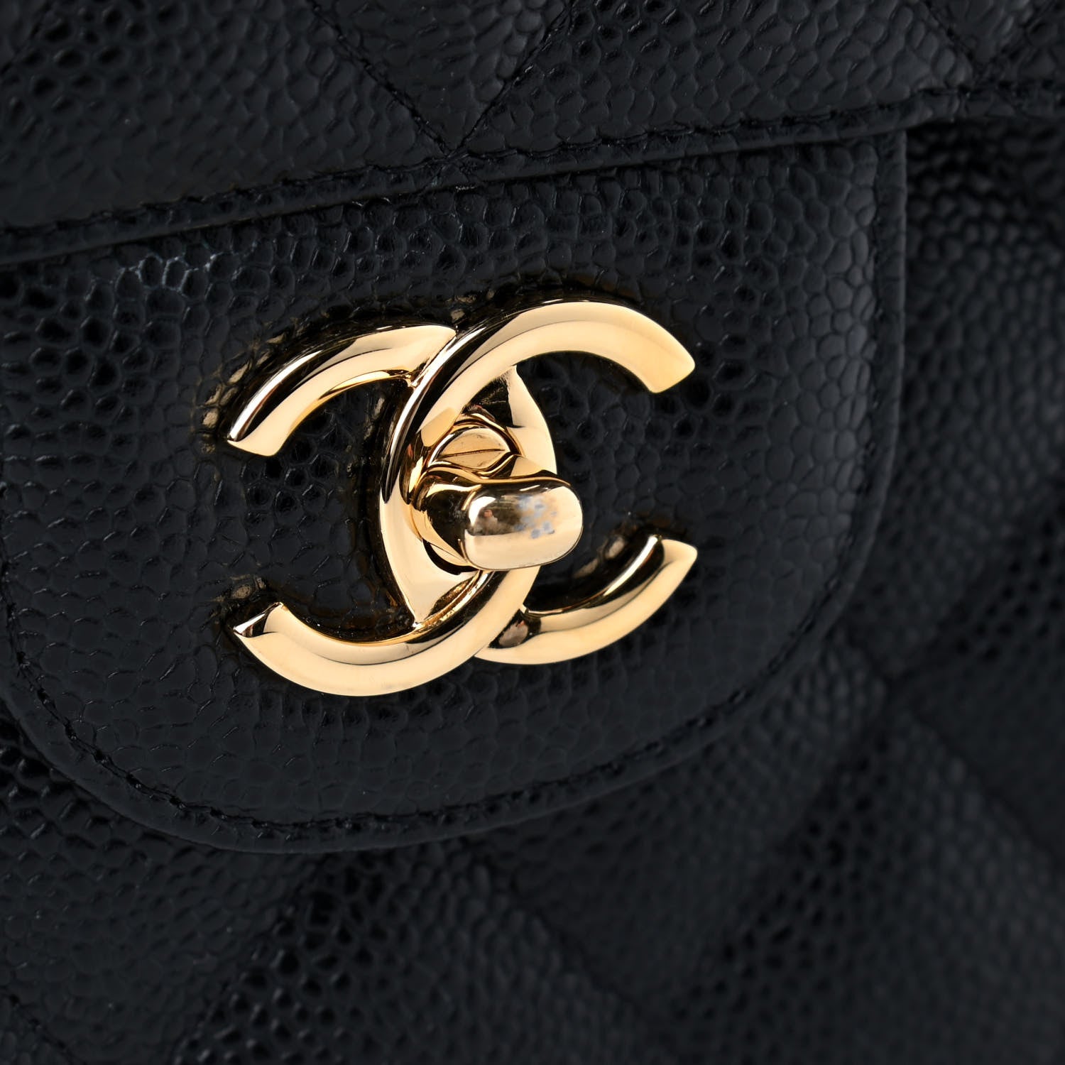 Chanel Caviar Quilted Jumbo Double Flap Black 10 of 10