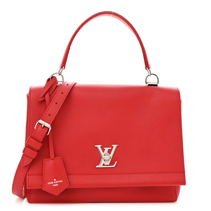 Louis Vuitton Soft Calfskin Lockme II Top Handle Rubis 1 of 9