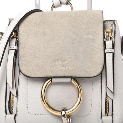 Chloe Suede Calfskin Mini Faye Backpack Airy Grey 9 of 9