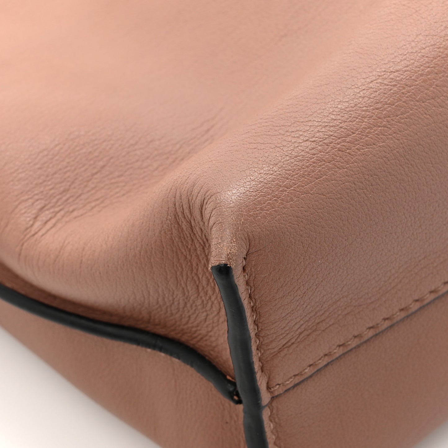 Calfskin Mini Flamenco Knot Bag Blush