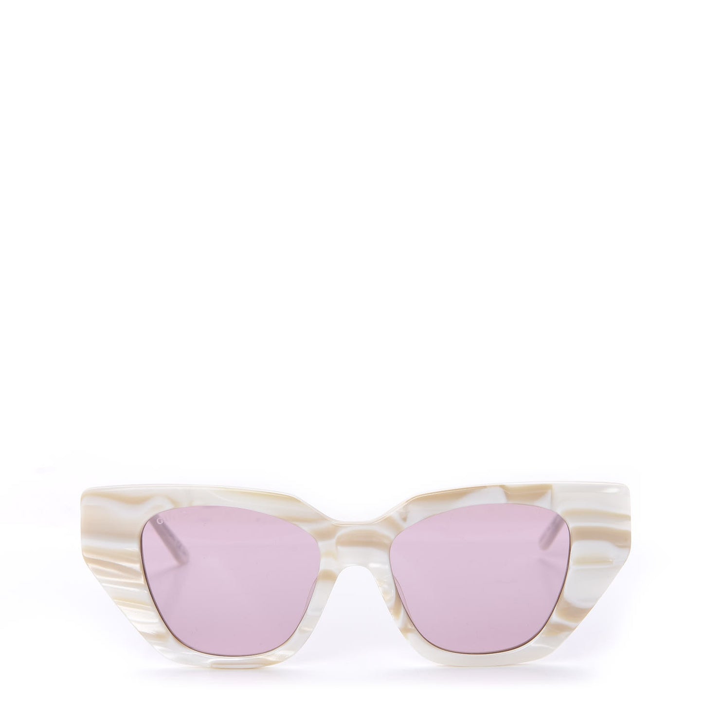 Crystal Embellished Cat Eye GG0641S Sunglasses White