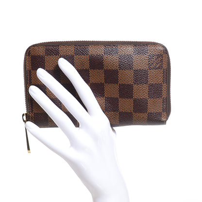Louis Vuitton Damier Ebene Zippy Compact Wallet 2 of 7