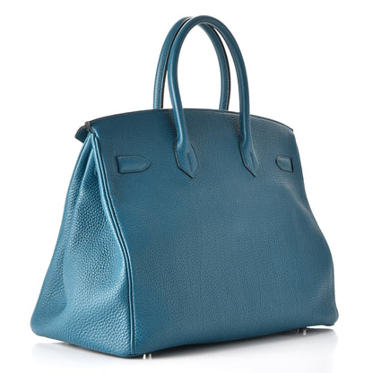 Hermes Togo Birkin 35 Bleu De Galice 3 of 38
