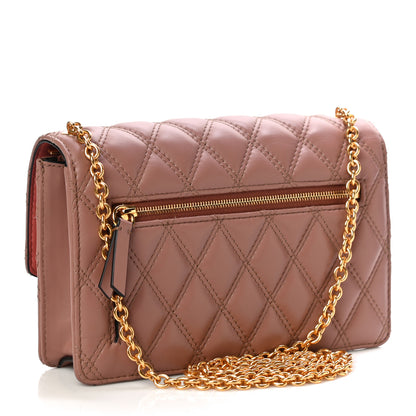Mulberry Smooth Calfskin Quilted Small Darley Shoulder Bag Dark Blush 3 of 9