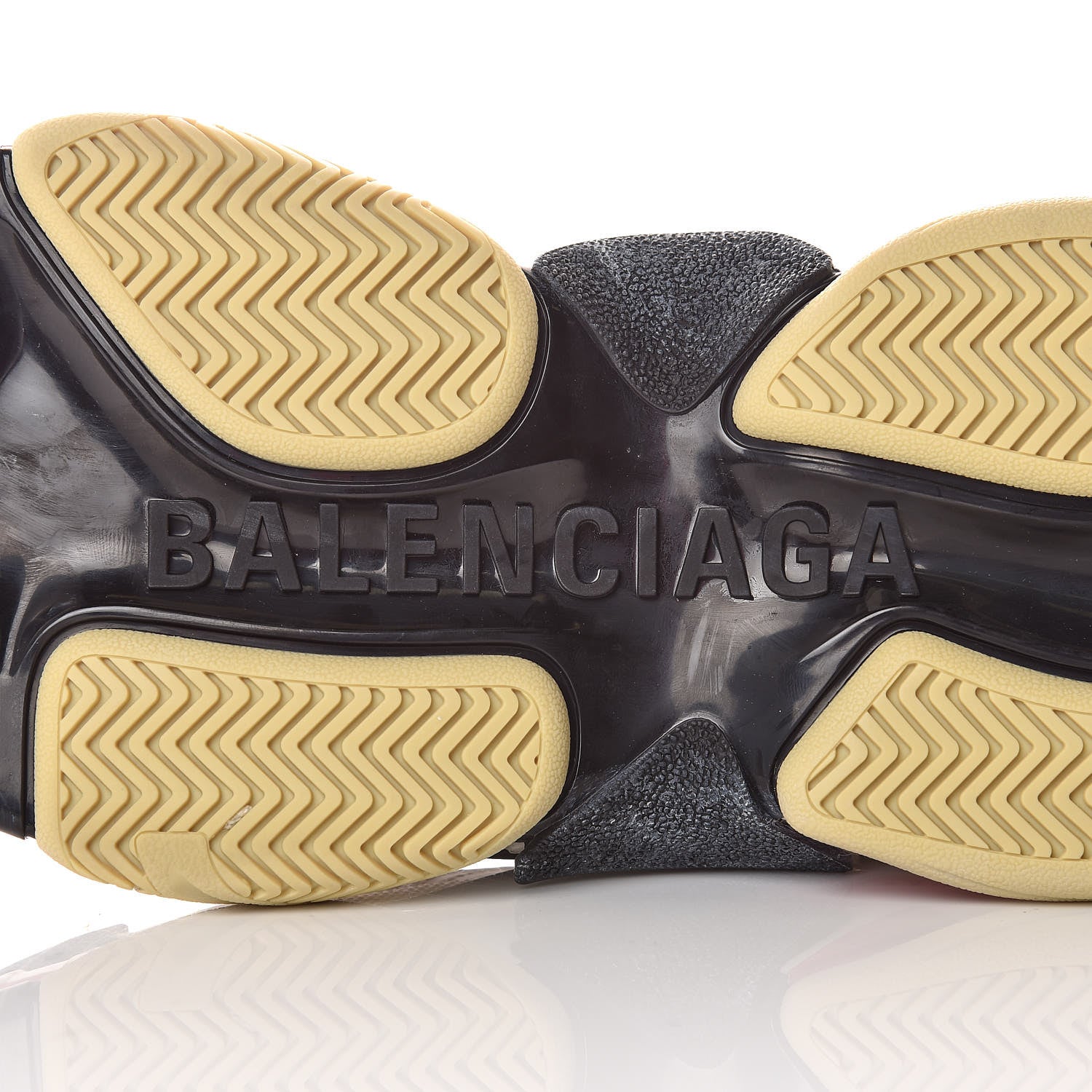 Balenciaga Mesh Nubuck Womens Triple S Sneakers 38 White Gris Jaune Rose 6 of 8