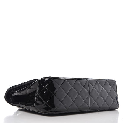 Chanel Patent Quilted Jumbo Double Flap Black 5 of 15