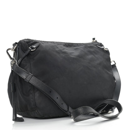 Prada Saffiano Tessuto Nylon Crossbody Bag Black 3 of 18