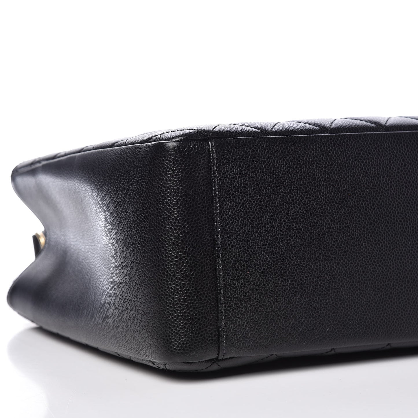 Caviar Quilted Grand Shopping Tote GST Black