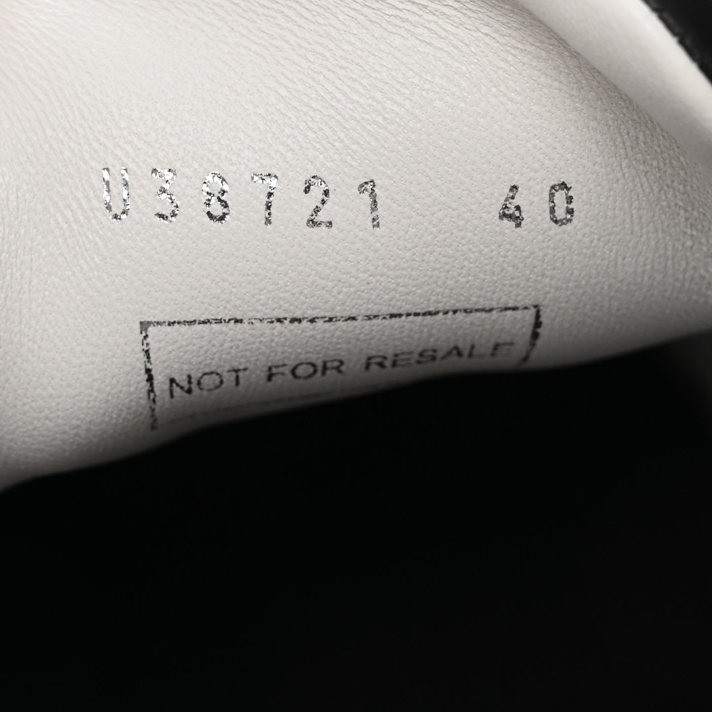 Calfskin CC Womens Sneakers 40 Black