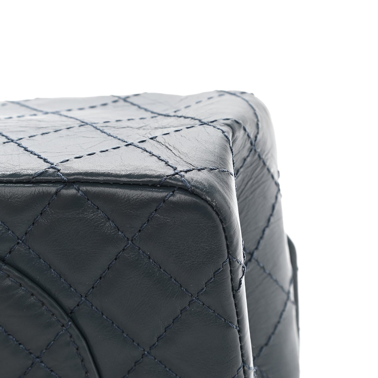 Chanel Aged Calfskin Quilted 2.55 Reissue 225 Flap Dark Blue 13 of 13