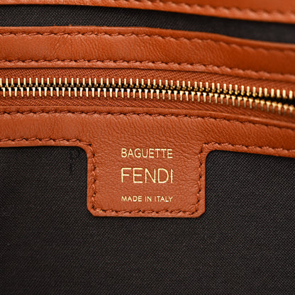 Fendi Nappa FF 1974 Embossed Baguette Coloniale 6 of 11