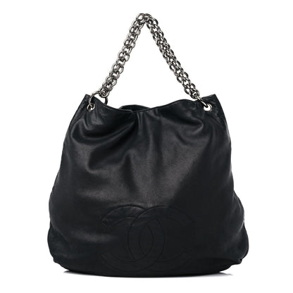 Chanel Lambskin Large Soft and Chain Hobo Black 1 of 10