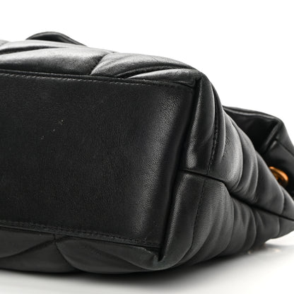 Saint Laurent Lambskin Quilted Small Loulou Puffer Monogram Chain Satchel Black 10 of 17