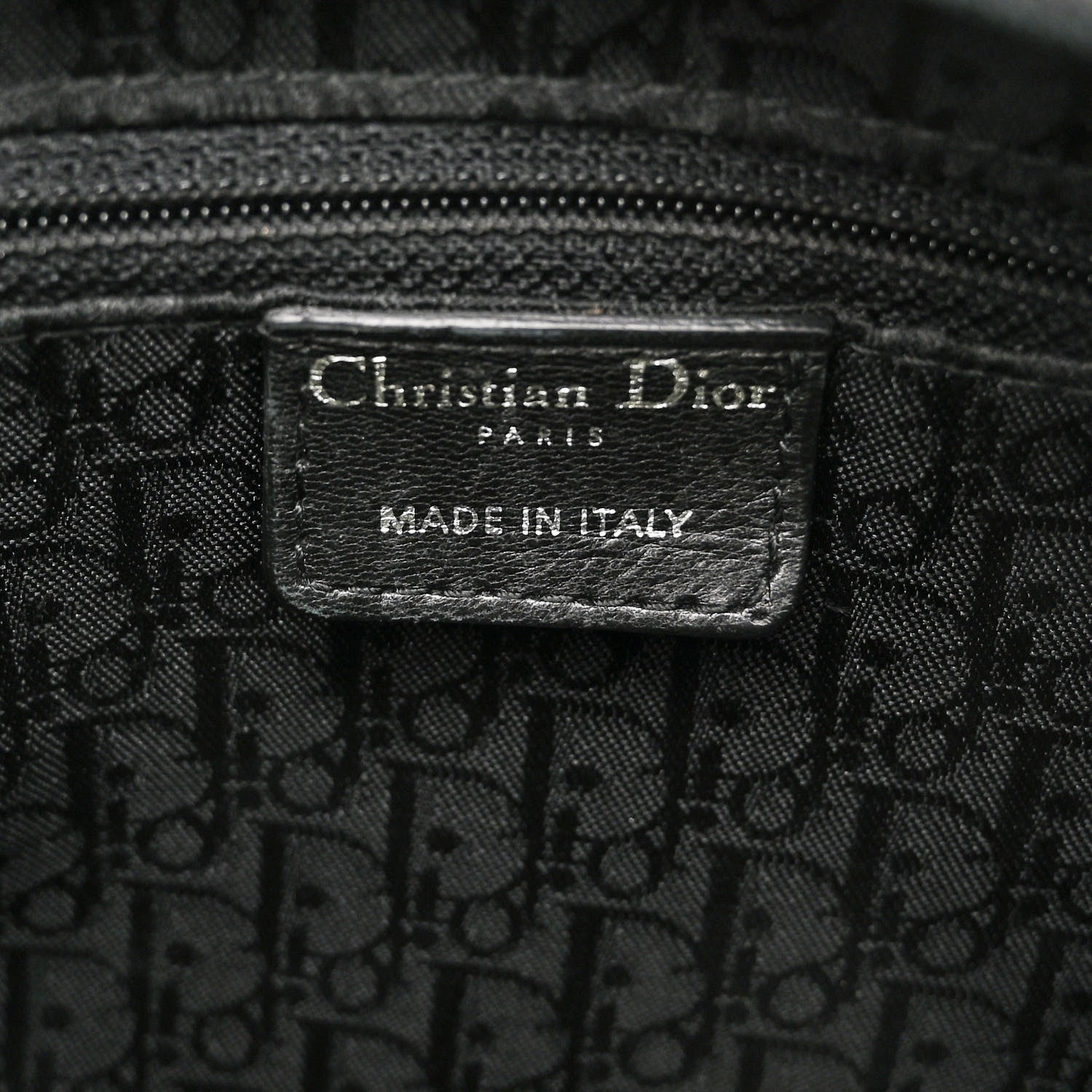 Christian Dior Patent Cannage Stitched Large Lady Dior Black 6 of 10