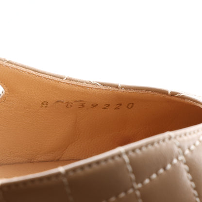 Chanel Lambskin Patent Calfskin Quilted Cap Toe CC Slingback Pumps 38.5 Beige Black 10 of 13