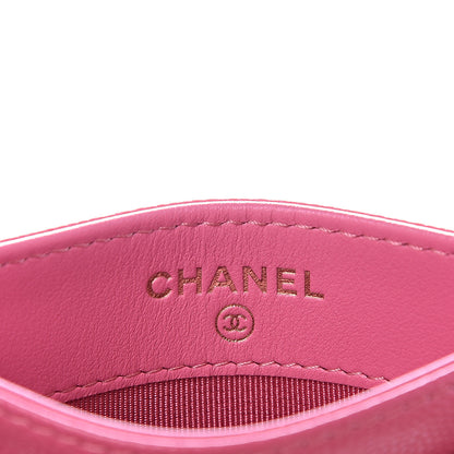 Chanel Caviar Quilted Card Holder Pink 5 of 11