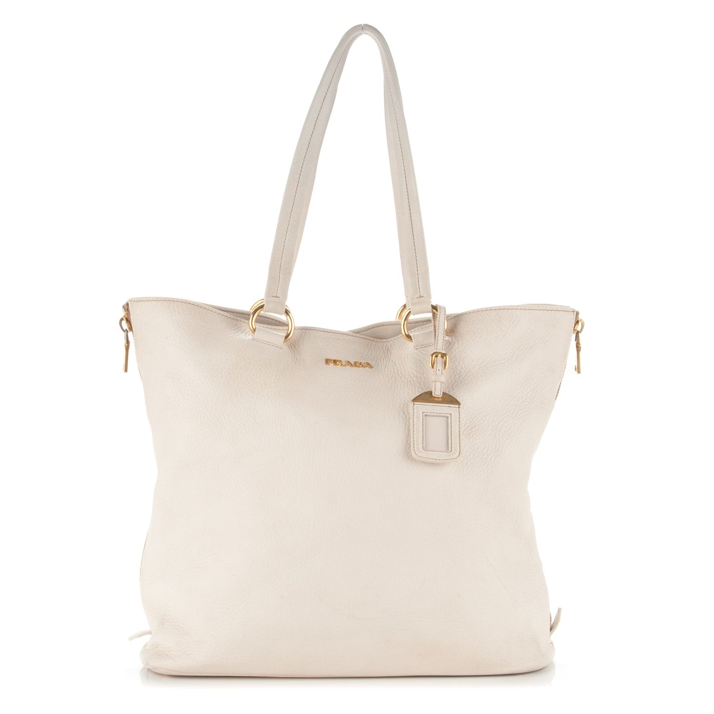 Cervo Deerskin Zip Tote Talco